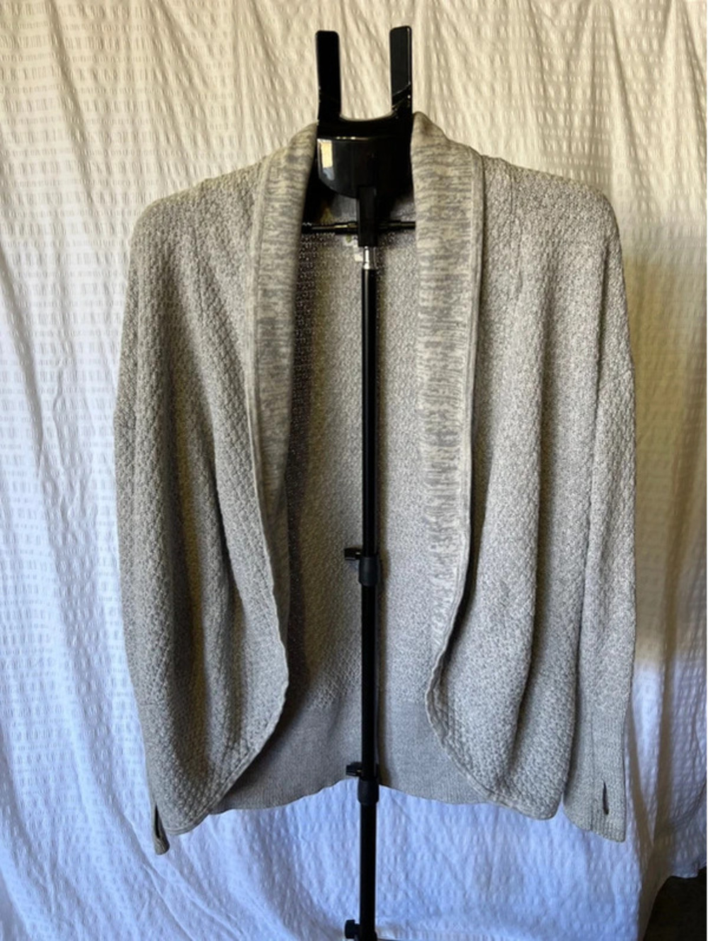 Akini Sz L Knit Open Front Sweater